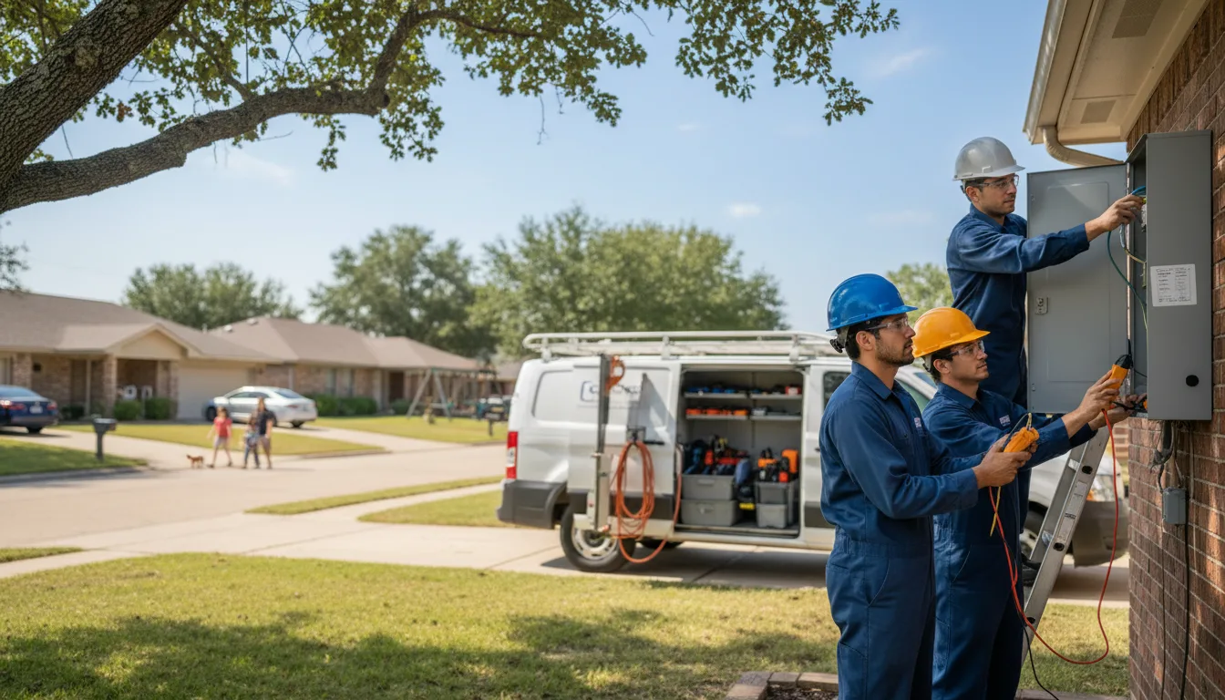 Certified electrician providing emergency electrical services in Mead, OK